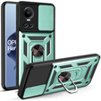 Case for Oppo Reno 10 / 10 Pro, CamShield Slide, green