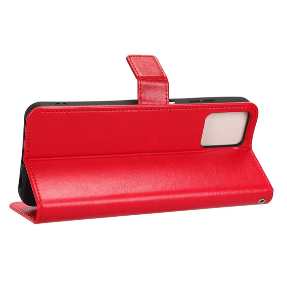 Flip case for T Phone Pro 5G, Crazy Horse Wallet, red