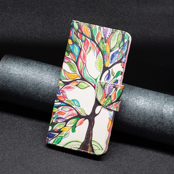 Flip case for Samsung Galaxy A05s, Wallet, Tree of life, white