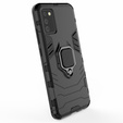 Case for Samsung Galaxy A02S, Kickstand Ring, black