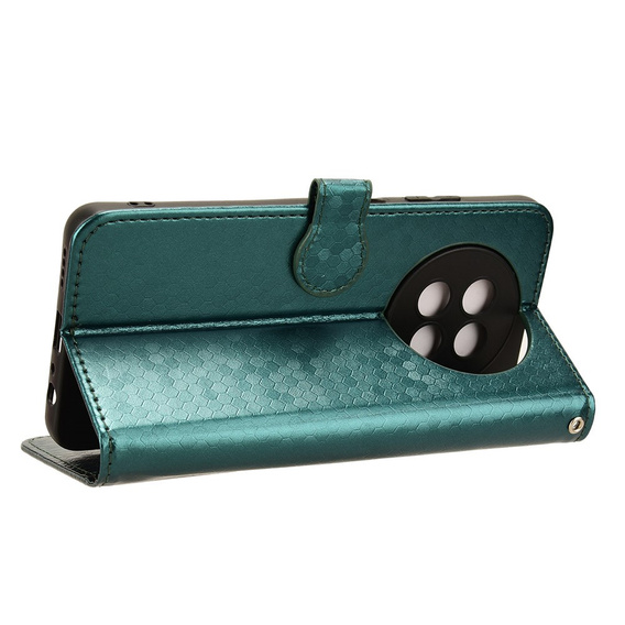 Flip case for Realme 12, Wallet Rhombus, green