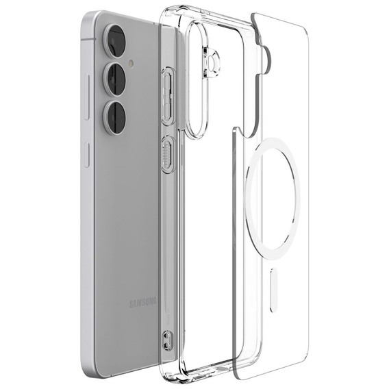 Spigen Ultra Hybrid MagSafe case for Samsung Galaxy S25 Ultra, Clear / White