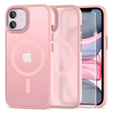 Case for iPhone 11, for MagSafe, ERBORD Matt Case, pink + Screen Glass