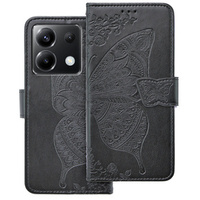Flip case for Xiaomi Poco X6 5G, Butterfly, black