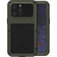 Love Mei Case for iPhone 15 Pro Max, armored with glass, green