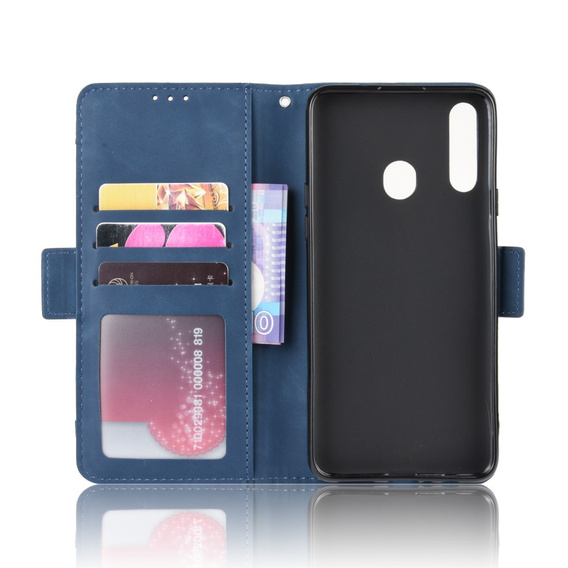 Flip case for Samsung Galaxy A20s, Card Slot, dark blue