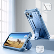 Armored case for iPhone 13 / 14, Dexnor Full Body, blue