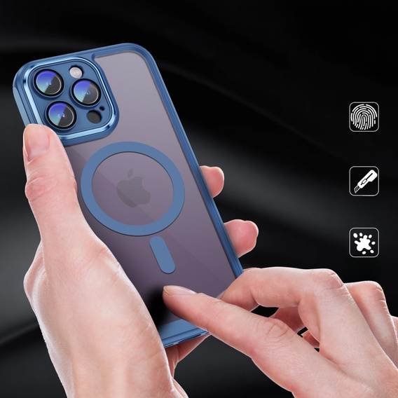 Case for iPhone 14 Pro, ERBORD Impact Guard, MagSafe, blue
