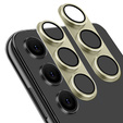 2x ERBORD tempered glass for camera to Samsung Galaxy S24+ Plus, gold