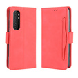 Flip case for Xiaomi Mi Note 10 Lite, Card Slot, red