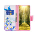 Flip case for Xiaomi Redmi 12 4G, Wallet, butterfly & flowers, white