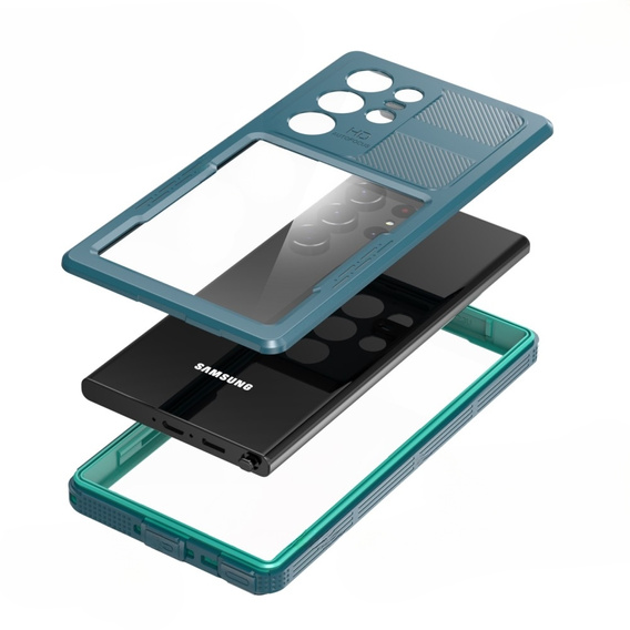IP68 Waterproof Case for Samsung Galaxy S23 Ultra, green