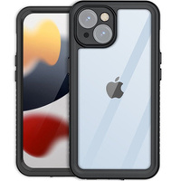 IP68 Waterproof Case for iPhone 15, Redpepper, black