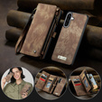 CASEME case for Samsung Galaxy A56 5G, Retro Leather Wallet, with strap, brown