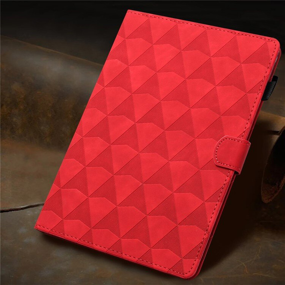 Case for Lenovo Tab M10 Plus 10.6 Gen 3 TB-125F TB-128F, Classic, with space for stylus, red