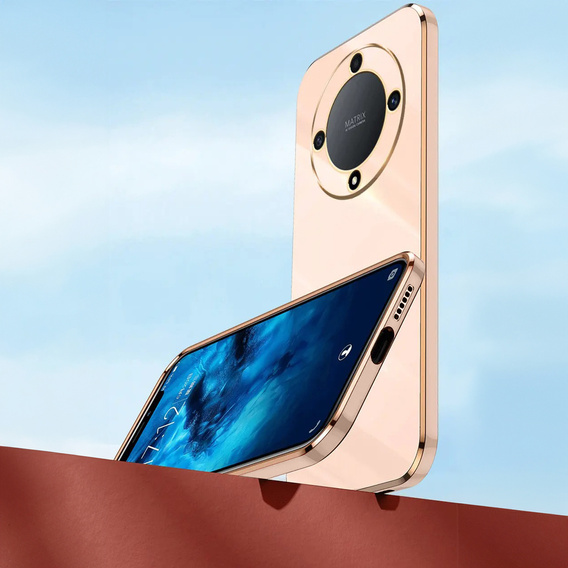 Case for Honor Magic 6 Lite 5G, Glamour CamShield, pink rose gold