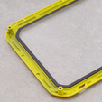 Love Mei Case for iPhone 12, armored with glass, yellow
