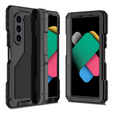 Armored case for Samsung Galaxy Z Fold6 5G, aluminum, with stand and stylus slot, black