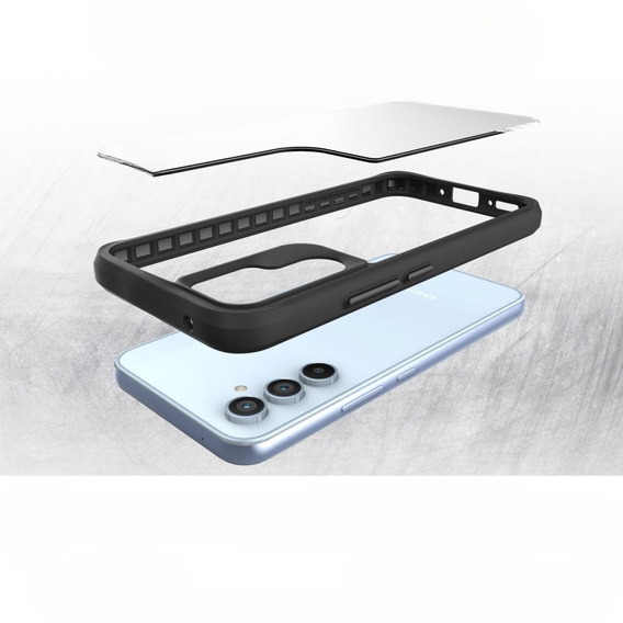 Case for Samsung Galaxy A54 5G, Fusion Hybrid, transparent / black
