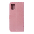 Flip case for Samsung Galaxy A51, Butterfly Flower, pink rose gold