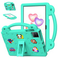 Children's case for T Tablet 5G, Cute Patterns, with stand, green