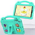 Children's case for iPad mini 7.9" 2019/2015/2014/2013/2012 (5/4/3/2/1 gen.), Cute Patterns, with stand, green