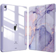Case for iPad 10.9" 2022 (10 gen.), Smartcase Hybrid, with stylus space, Marble purple