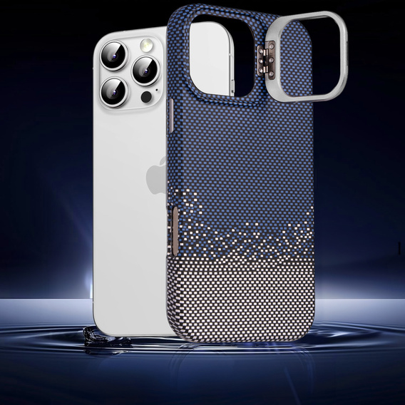 Case for iPhone 16 Pro, Frame Kickstand, for MagSafe, Sand Blue