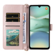 Crossbody Leather Wallet flip case for Xiaomi Redmi A5, pink