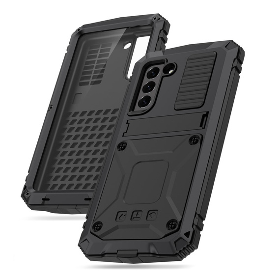 Case for Samsung Galaxy S21 FE, R-JUST, armoured, black