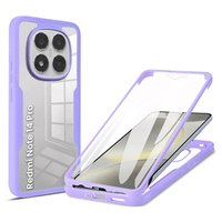 Case for Xiaomi Redmi Note 14 Pro 5G, Shockproof, with film, purple