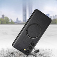 Case for Samsung Galaxy S23, Leather Hybrid MagSafe, black