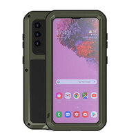 Love Mei Case for Samsung Galaxy S21, armored with glass, green