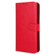 Flip case for Infinix Smart 7 HD 4G, Crazy Horse Wallet, red
