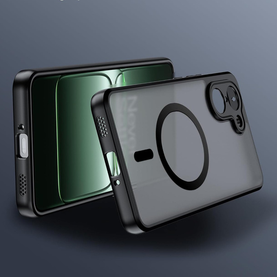 Case for OnePlus Nord CE5, for MagSafe, ERBORD Matt Case, black