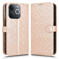 Flip case for Realme Note 70T 4G, Wallet Rhombus, gold