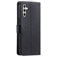 Flip case for Samsung Galaxy S25 FE, Rhombus Crossbody Leather, black