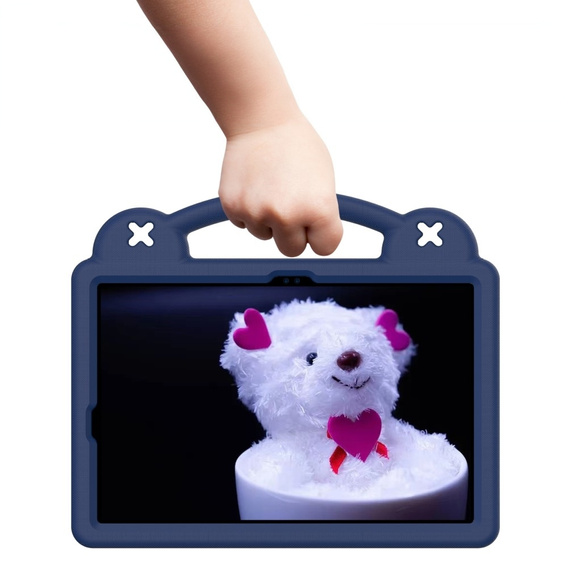 Children's case for Samsung Galaxy Tab S7/S8/S9, Cute Patterns, with stand, dark blue