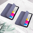 Case for iPad 10.9 2022 10 Gen, Smart Pencil, with space for stylus, purple
