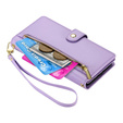 Flip case for Samsung Galaxy A56 5G, Wallet Zipper Pocket, purple