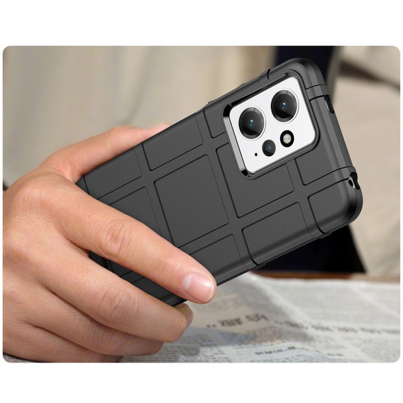 Case for Xiaomi Redmi Note 12 4G, Rugged Shield, black