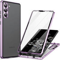 Case for Samsung Galaxy S23, Magnetic Dual Glass, purple