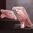 Armored case for Samsung Galaxy S21 FE, Dexnor Full Body, pink rose gold