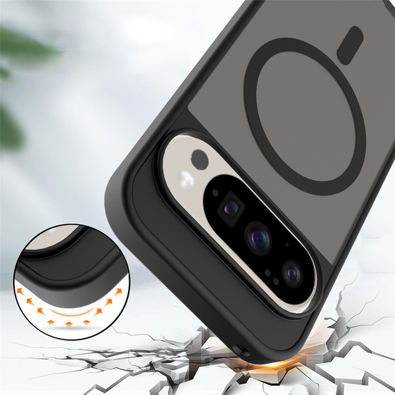 Matt Case for Google Pixel 10 / 10 Pro, for MagSafe, translucent black