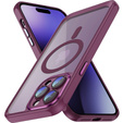 Case for iPhone 14 Pro, ERBORD Impact Guard, MagSafe, maroon