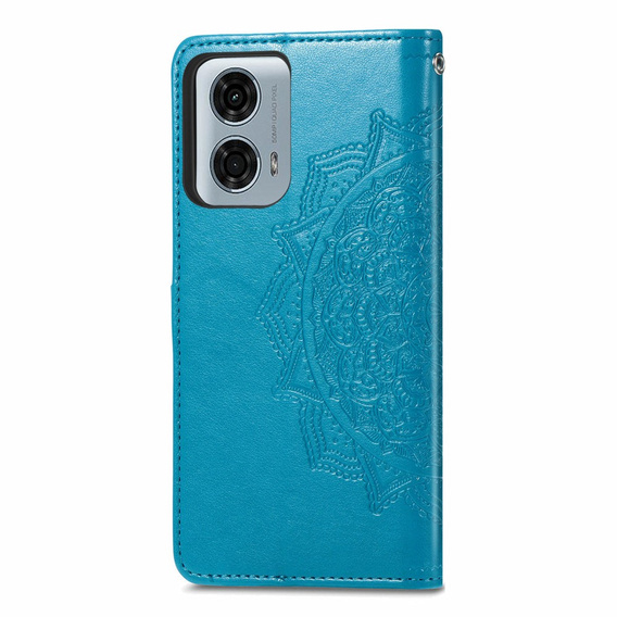 Flip case for Motorola Moto G24 / G24 Power / G04, Mandala, blue