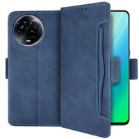 Flip case for Realme 11 5G, Card Slot, blue