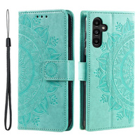 Flip case for Samsung Galaxy A35 5G, Mandala, green
