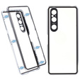 Case for Sony Xperia 1 V, Magnetic Dual Glass, silver