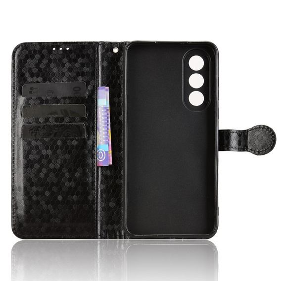 Flip case for OnePlus Nord 5, Wallet Rhombus, black